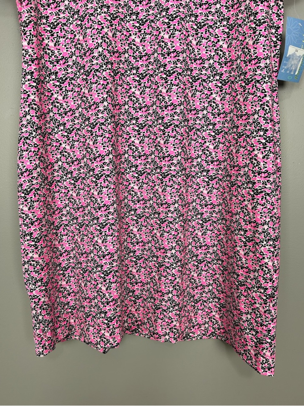 Lulu-B Leopard Print Puff Sleeve Dress Women’s Size 1X Cooling Smooth Knit - Picture 4 of 8